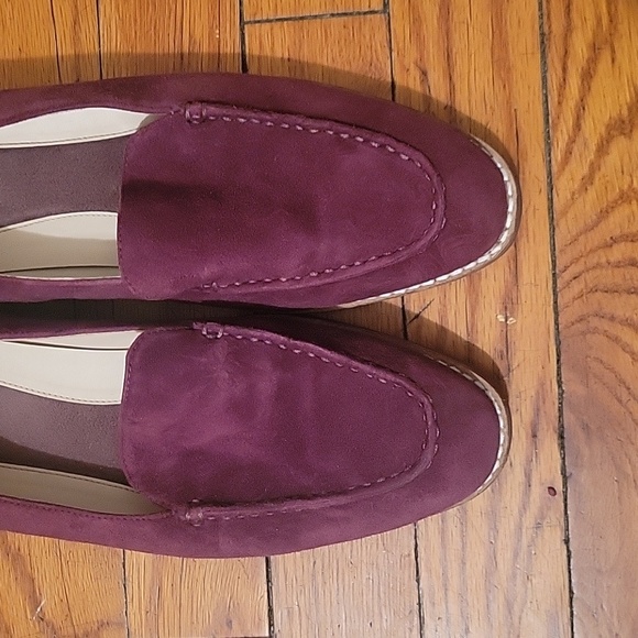 Cole Haan | Go-To Suede Loafers In Wine Color EUC Size 8.5 - Picture 3 of 8